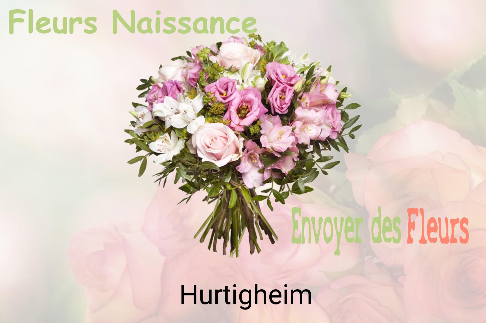 Bouquet de fleurs de naissance livré à Hurtigheim