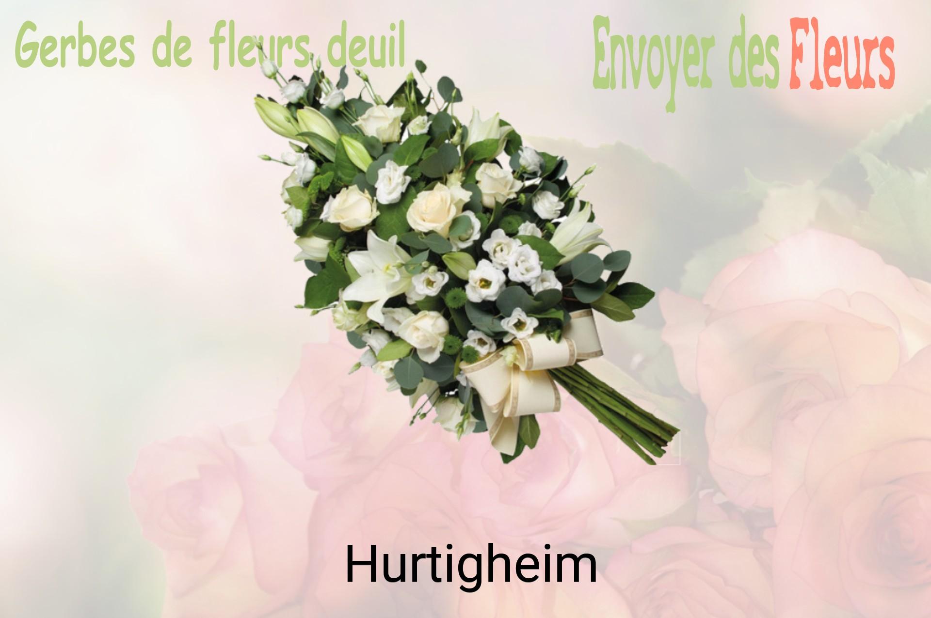 Gerbe de fleurs de deuil livrée à Hurtigheim